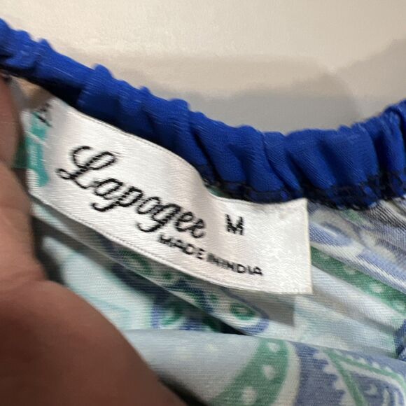 Lapogee dress Women’s Size M Floral Off The Shoulder Ruffle Maxi Sun Dress - Picture 4 of 12